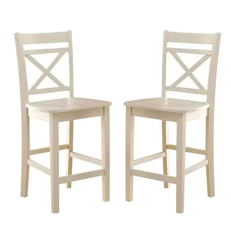 Chaises de comptoir en bois Simple Relax