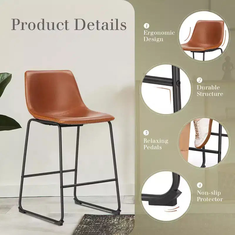 Tabourets de bar - Chaises de salle à manger sans accoudoirs pour la maison, le bureau et la cuisine