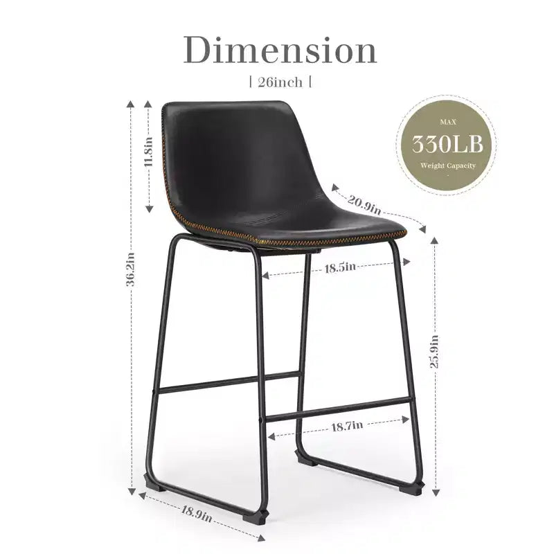 Tabourets de bar - Chaises de salle à manger sans accoudoirs pour la maison, le bureau et la cuisine