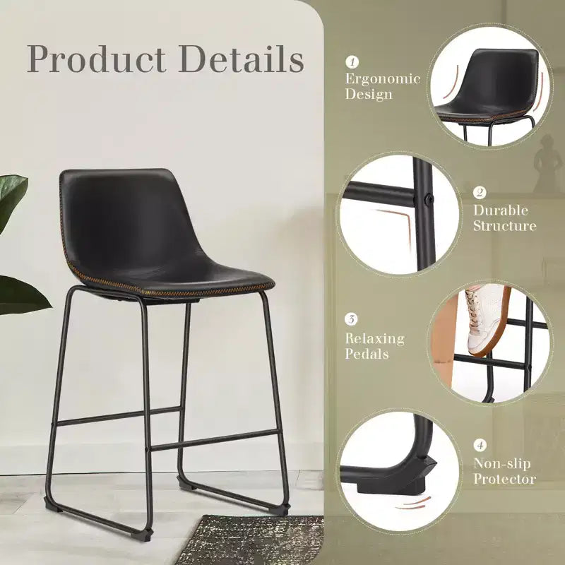 Tabourets de bar - Chaises de salle à manger sans accoudoirs pour la maison, le bureau et la cuisine