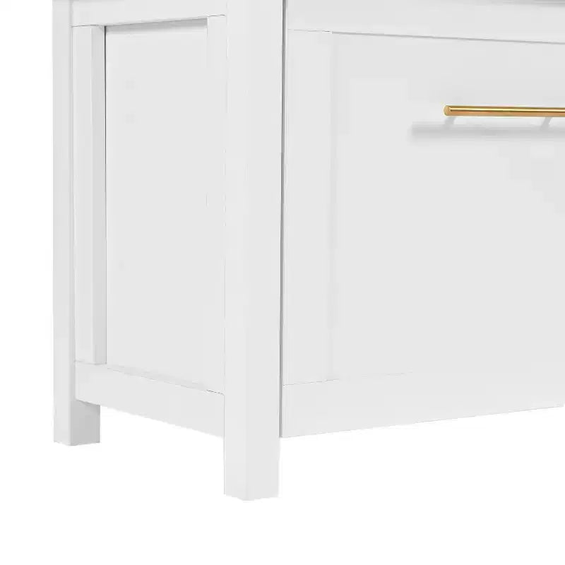 Porte-manteau d'entrée polyvalent 4-en-1 avec 6 crochets dorés, banc imitation bois avec espaces de rangement multiples