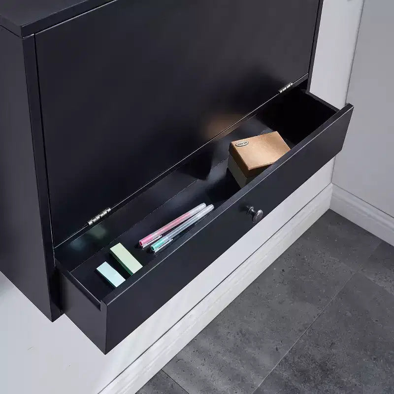 Bureau mural pour ordinateur portable - Noir -
