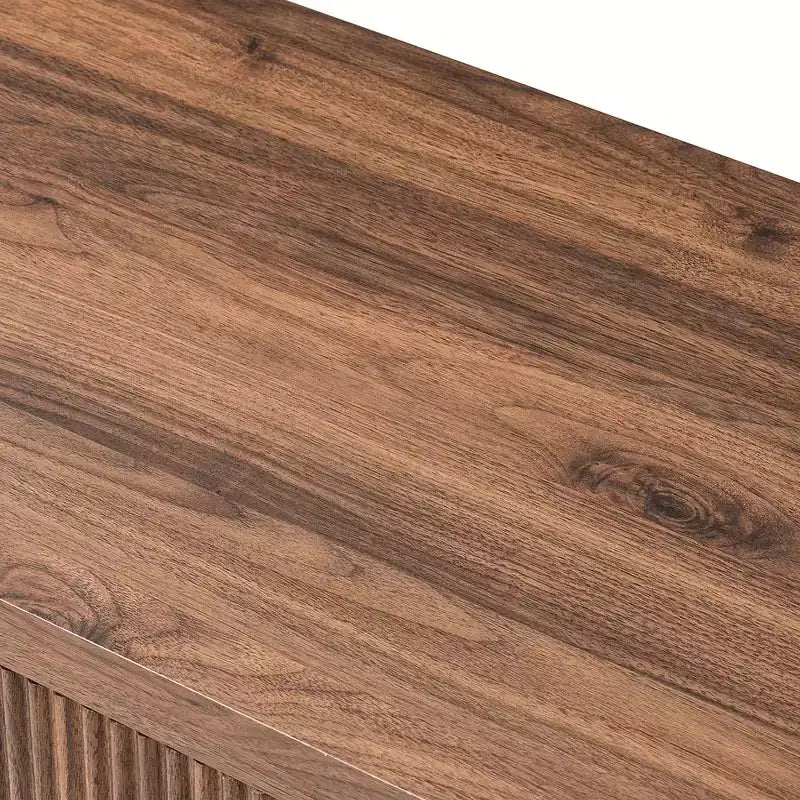 Grande table de chevet moderne de style médiéval encastrée avec tiroir de rangement, idéale pour les chambres et les salons, couleur noyer