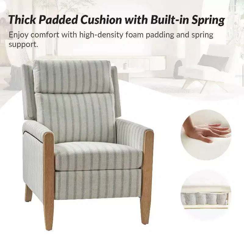 Fauteuil inclinable à dossier inclinable Rosa - BEIGE