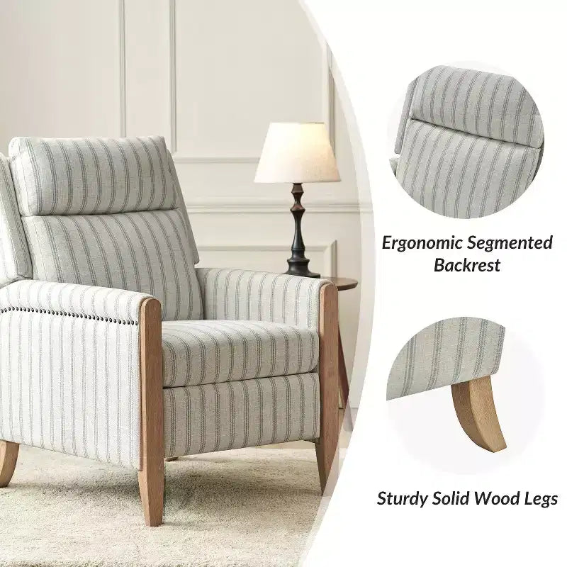 Fauteuil inclinable à dossier inclinable Rosa - BEIGE