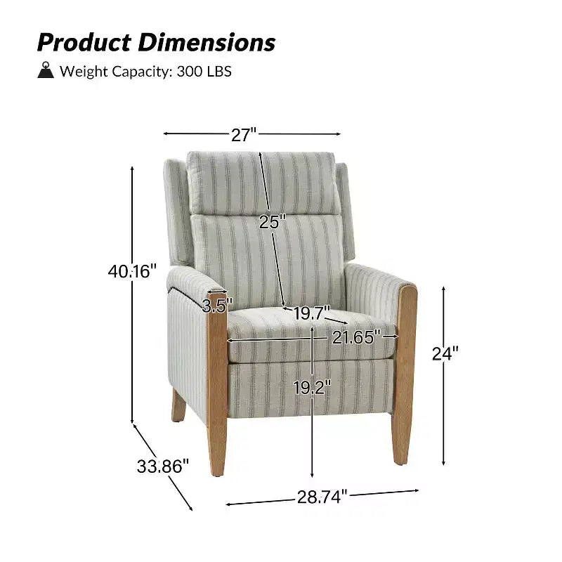 Fauteuil inclinable à dossier inclinable Rosa - BEIGE