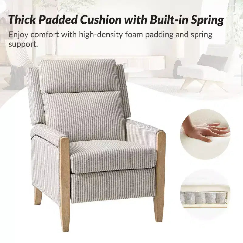 Fauteuil inclinable à dossier inclinable Rosa - BEIGE