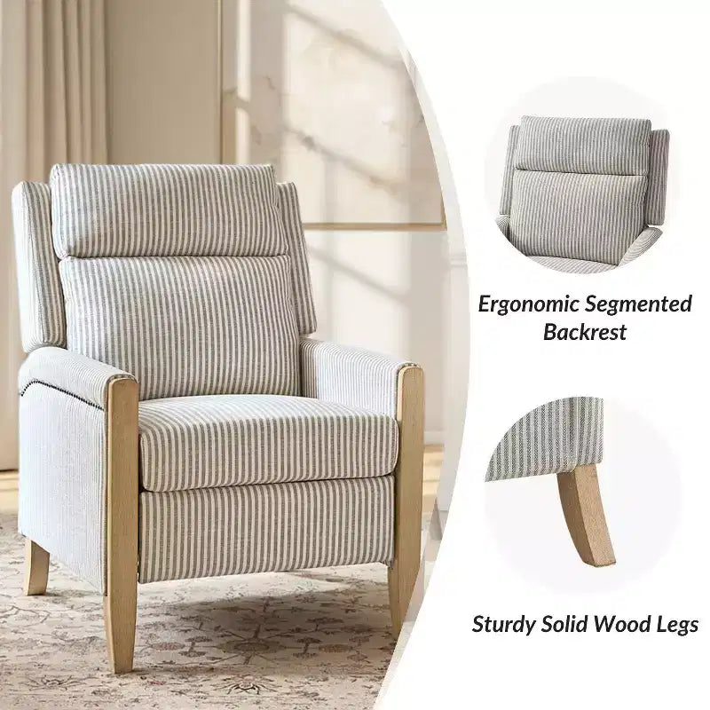 Fauteuil inclinable à dossier inclinable Rosa - BEIGE