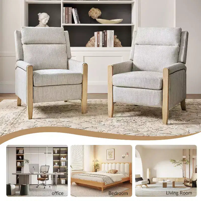 Fauteuil inclinable à dossier inclinable Rosa - BEIGE