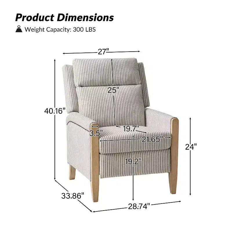 Fauteuil inclinable à dossier inclinable Rosa - BEIGE