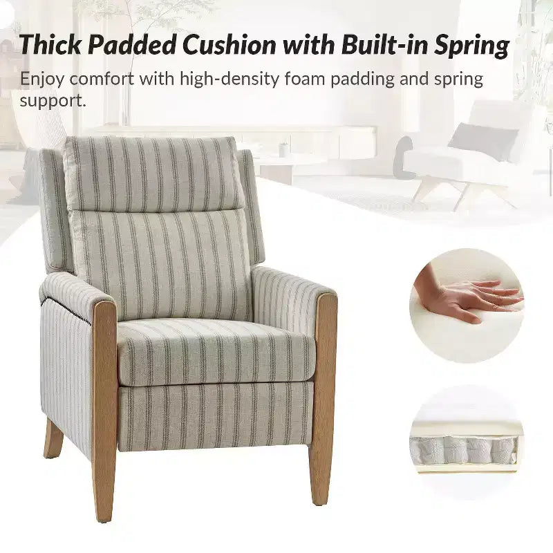 Fauteuil inclinable à dossier inclinable Rosa - BEIGE
