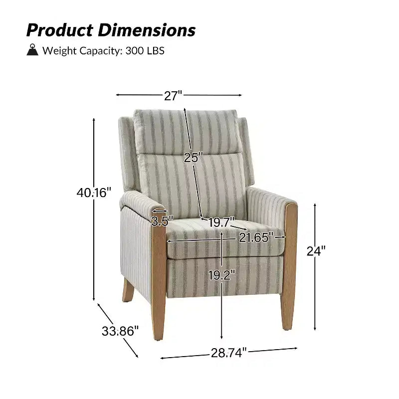 Fauteuil inclinable à dossier inclinable Rosa - BEIGE