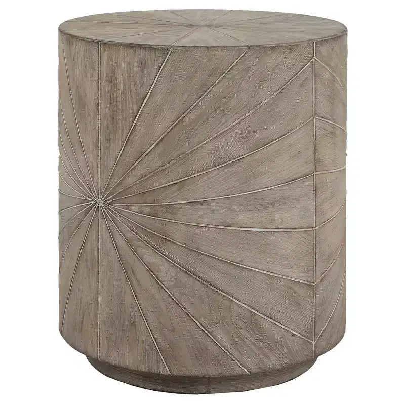 Table d'appoint en bois Starburst Starshine 20 1/2 po l. gris chaud délavé