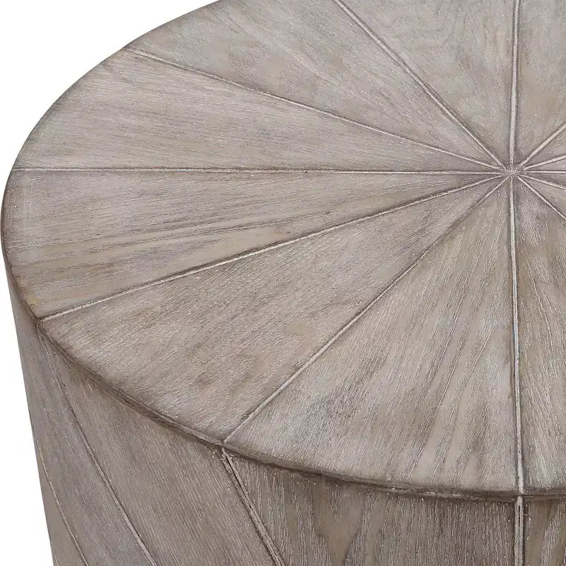 Table d'appoint en bois Starburst Starshine 20 1/2 po l. gris chaud délavé
