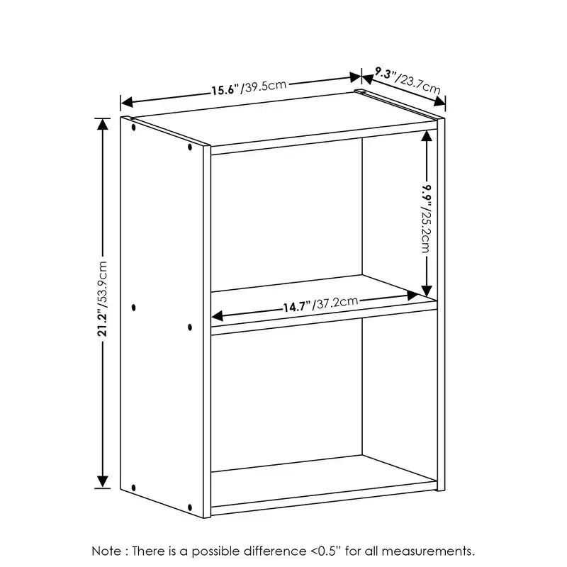 Étagère compacte à 2 niveaux avec casier ouvert, table d'appoint de canapé, table de chevet, meuble de rangement et de présentation pour utilisation horizontale/verticale, rose/blanc